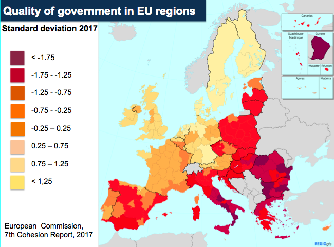 Quality of Government in EU Regions: Patterns across Space and Time. Launch of the third edition of the European Quality of Government Index